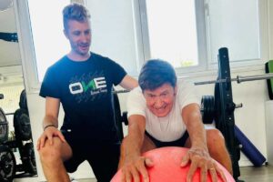 morandi in palestra col personal trainer
