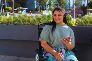 ragazza disabile
