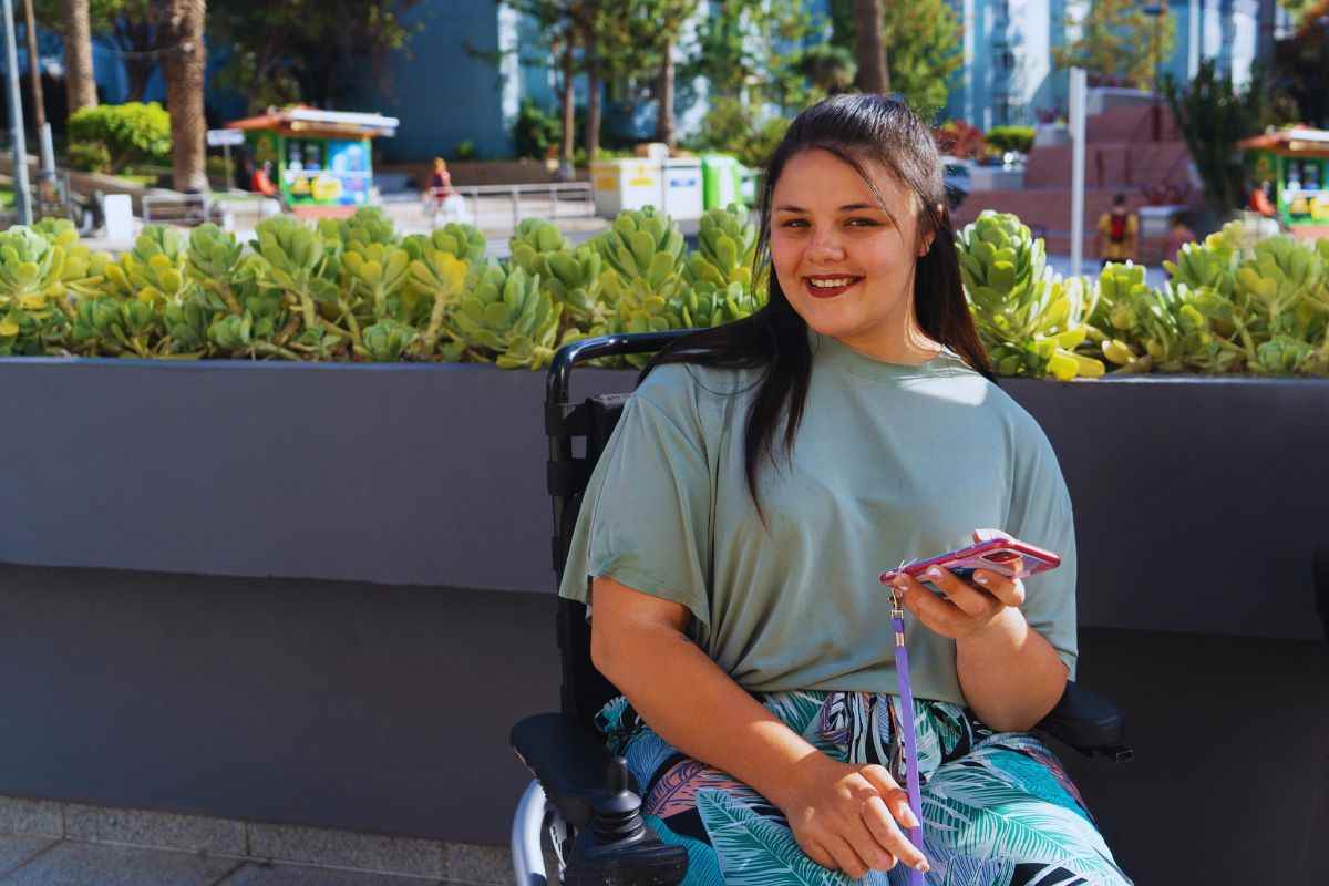 ragazza disabile